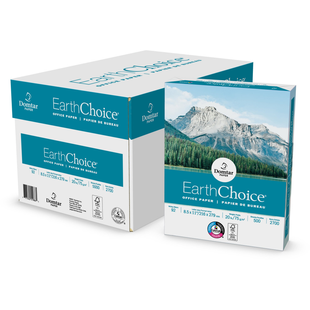 Fork Partition EarthChoice Office Paper - White - 92 Brightness - 88% Opacity - Le...