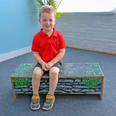 Nature View™ Stone Wall Bench 10H