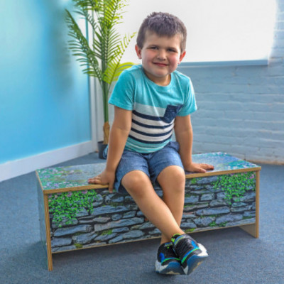 Nature View™ Stone Wall Bench 12H