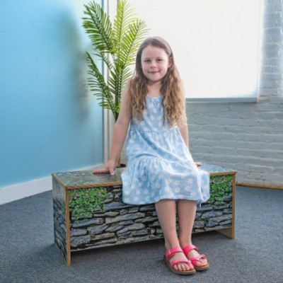 Nature View™ Stone Wall Bench 14H