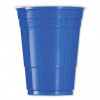 SOLO CUPS Plastic Party Cold Cups 16oz Blue 50/Bag 20 Bags/Carton