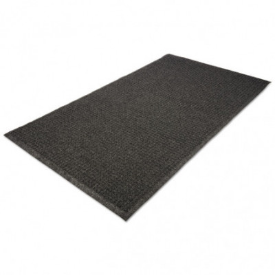 Crown-Tred Indoor/Outdoor Scraper Mat, Rubber, 43.75 x 66.75, Black