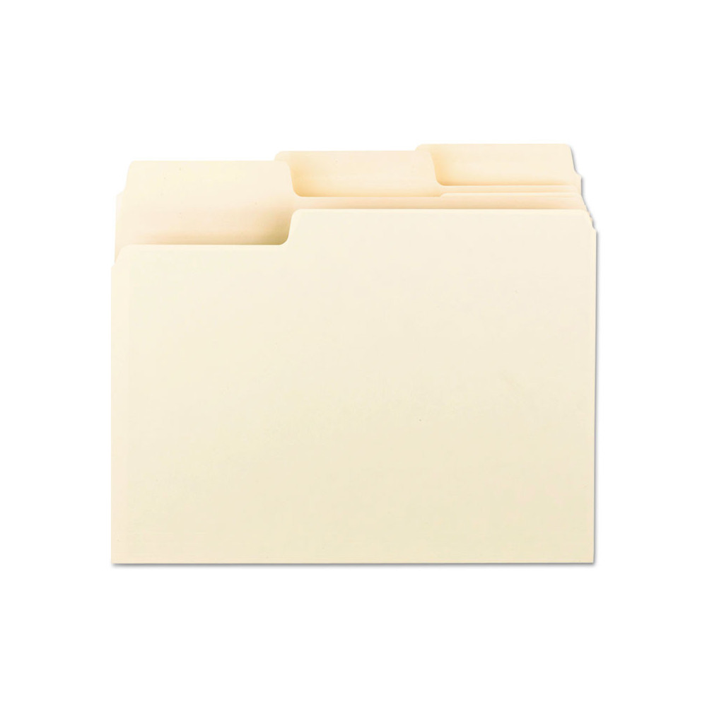 Erasable SuperTab File Folders, 1/3Cut Tabs Assorted, Letter Size...